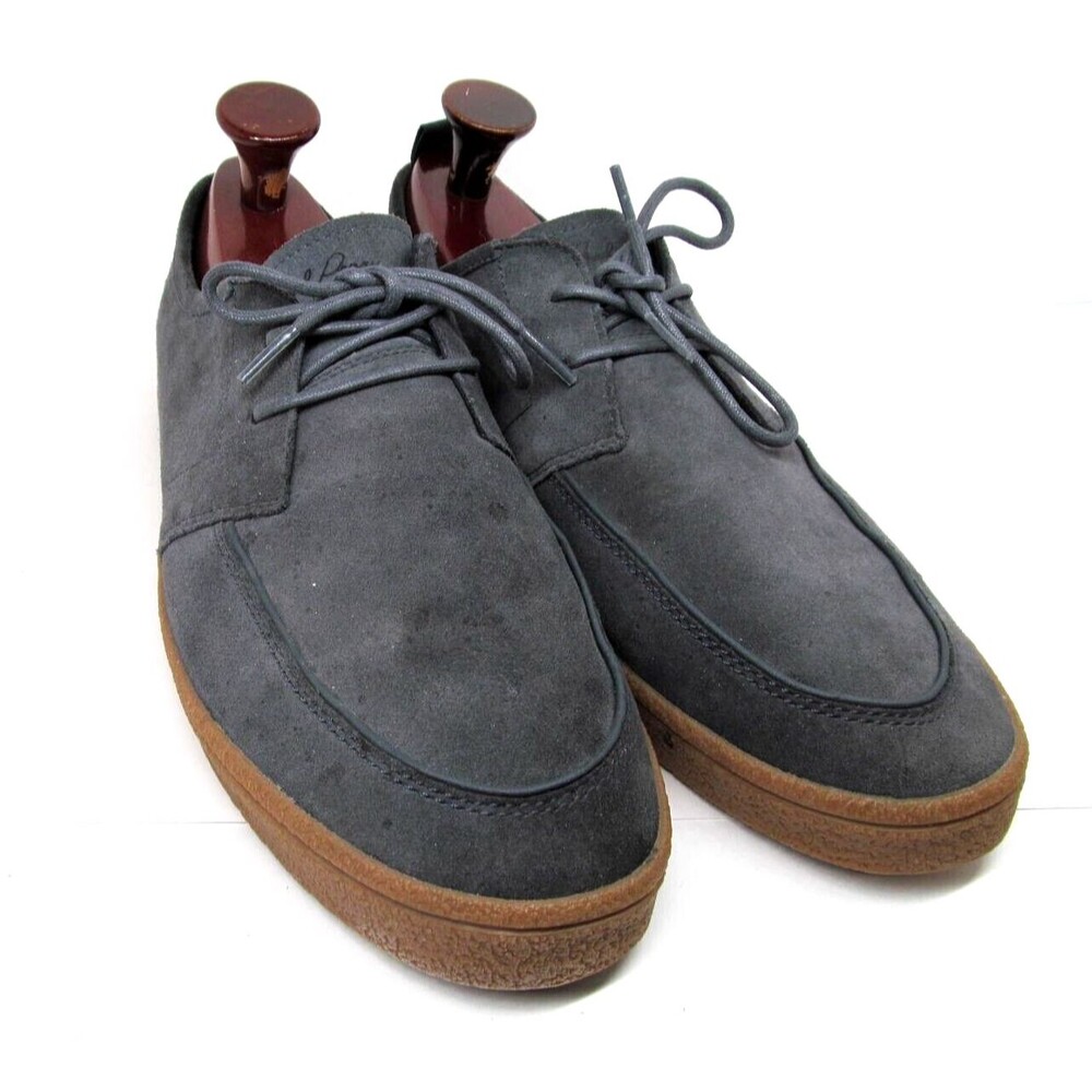 Fred Perry  Gray Suede Designer Sneakers Mens  Size US 13 EUR 47